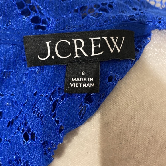 J crew Royal Blue Lace Top - Picture 5 of 6